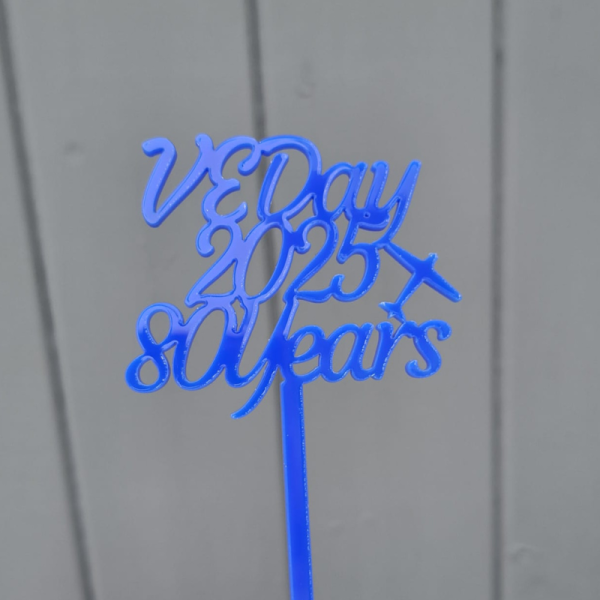 VE Day Cupcake Toppers, VE Day Cake Picks, VE Day Baking Cake Toppers, VE Day Anniversary Cake Toppers - Image 7