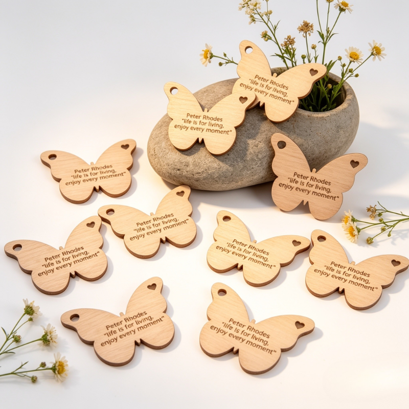 Personalised Wedding Favours Table Decorations, Wedding Drinks Tokens, Butterfly Wedding Table Decor, Party Favours, Anniversary Favours - Image 3