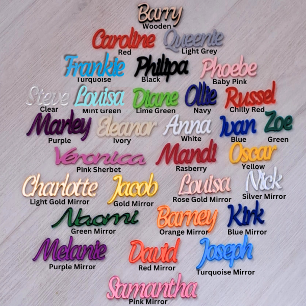 Personalised Name Tags