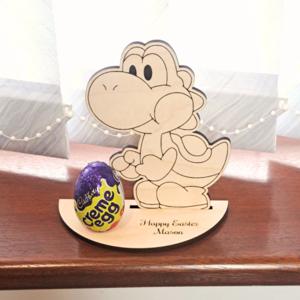 Personalised Yoshi Creme Egg Holders, Personalised Super Mario Easter Egg Holders, Yoshi Kinder Egg Holder - Image 3