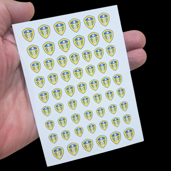 Leeds Football Nail Art Water Decals, Leeds United Football Club Nail Art Decals, LUFC Water Slide Decals