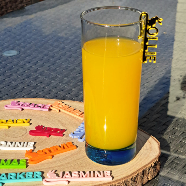 Easter Drinks Name Tags, Personalised Wedding Drinks Name Tags, Easter Bunny Drink Markers, Anniversary Party Drinks Tags, Wine Glass Marker Charms - Image 13