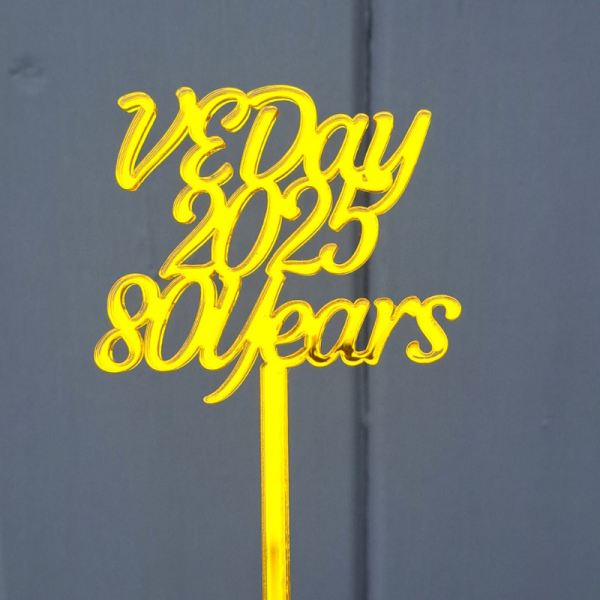 VE Day Cupcake Toppers, VE Day Cake Picks, VE Day Baking Cake Toppers, VE Day Anniversary Cake Toppers - Image 11