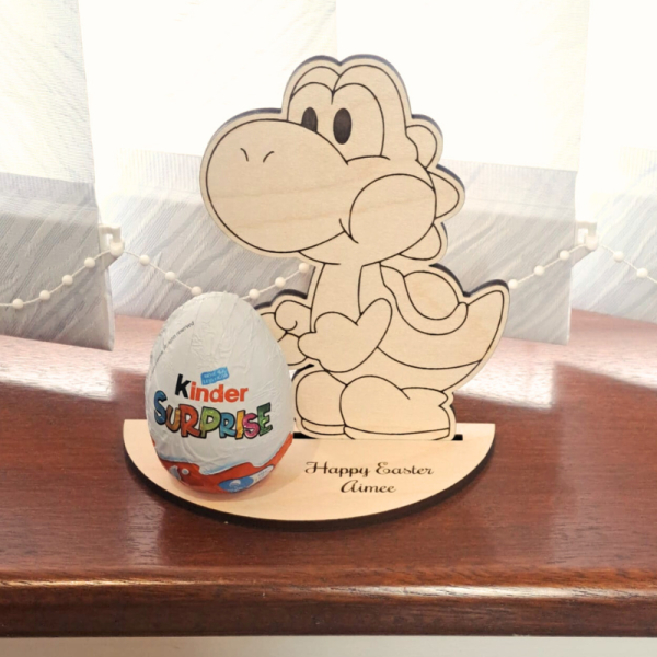Personalised Yoshi Creme Egg Holders, Personalised Super Mario Easter Egg Holders, Yoshi Kinder Egg Holder - Image 2
