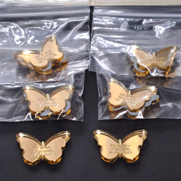 Butterfly Wedding Table Decorations, Personalised Butterfly Wedding Table Decor, Party Favours, Anniversary Favours - Image 6