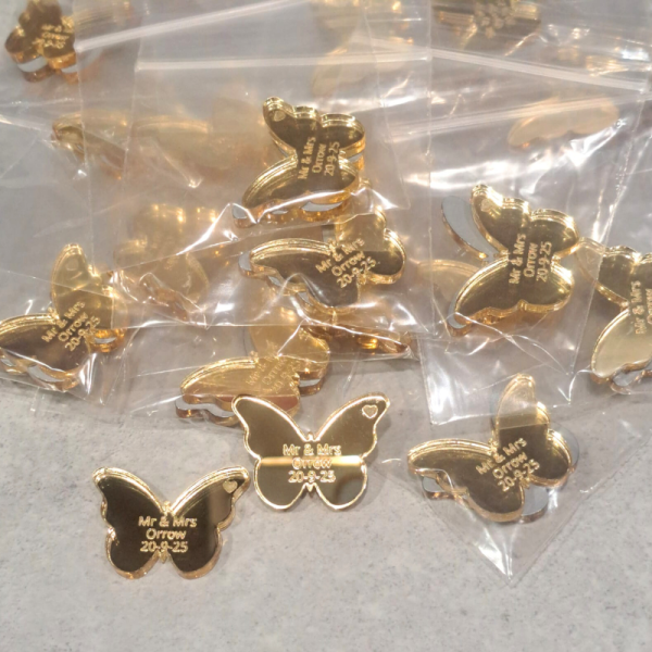 Butterfly Wedding Table Decorations, Personalised Butterfly Wedding Table Decor, Party Favours, Anniversary Favours - Image 7