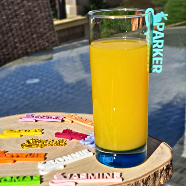 Easter Drinks Name Tags, Personalised Wedding Drinks Name Tags, Easter Bunny Drink Markers, Anniversary Party Drinks Tags, Wine Glass Marker Charms - Image 6