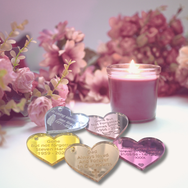 Personalised Funeral Favours Memorial Tributes Remembrance In Loving Memory Tokens, Memory Keepsake Pocket Hug - Image 2