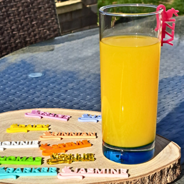 Easter Drinks Name Tags, Personalised Wedding Drinks Name Tags, Easter Bunny Drink Markers, Anniversary Party Drinks Tags, Wine Glass Marker Charms - Image 14