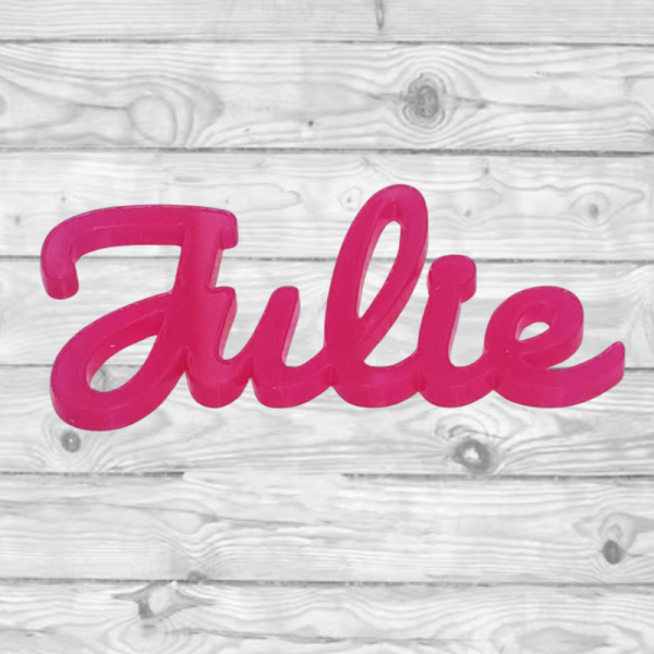 Acrylic Personalised Names, Wedding Place Names, Mirror Acrylic Cake Topper Names, Script Name Plaques - Image 17