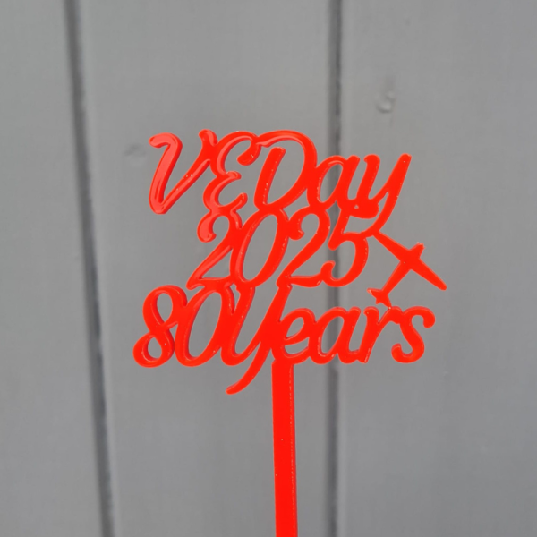 VE Day Cupcake Toppers, VE Day Cake Picks, VE Day Baking Cake Toppers, VE Day Anniversary Cake Toppers - Image 13
