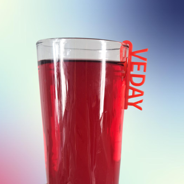 VE Day Wine Glass Drinks Name Tags, VE Day Drinks Tags, VE Day Party Supplies - Image 5