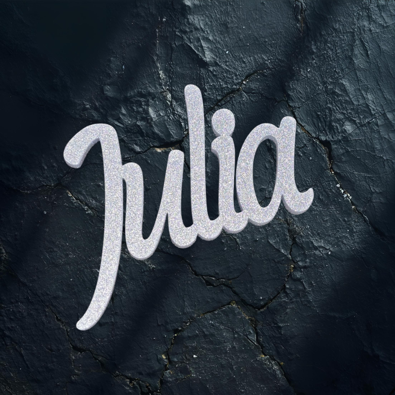 Personalised Name Tags, Wedding Place Names, Mirror Acrylic Cake Topper Names, Script Name Plaques - Image 4