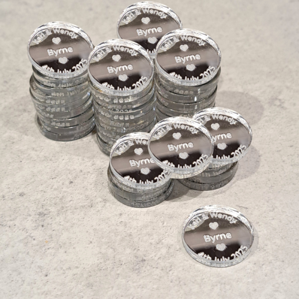 Lucky Sixpence Wedding Coins, Personalised Lucky Sixpence Wedding Favours Decorations Wedding Keepsakes - Image 2
