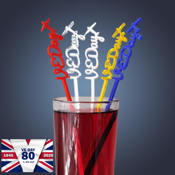 VE Day Drink Stirrers