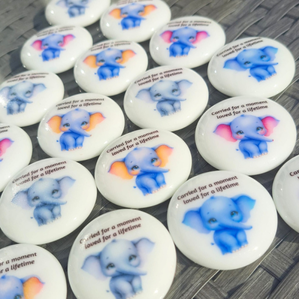 Elephant Too Beautiful For Earth Pocket Hug Pebbles, Baby Bereavement Gifts Miscarriage Baby Loss Remembrance Gifts - Image 3