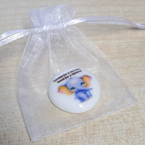 Elephant Too Beautiful For Earth Pocket Hug Pebbles, Baby Bereavement Gifts Miscarriage Baby Loss Remembrance Gifts - Image 2
