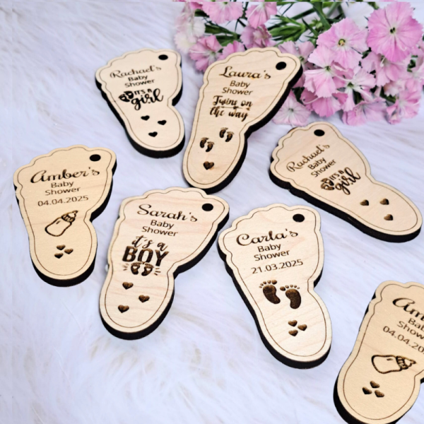 Personalised Baby Shower Favours, Baby Shower Gifts, Mum To Be Baby Shower Tags - Image 5
