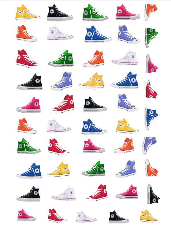 Converse Shoe water decals