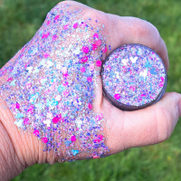 Disney Festival Face And Body Glitter Gel Pink & Silver Mickey Mouse