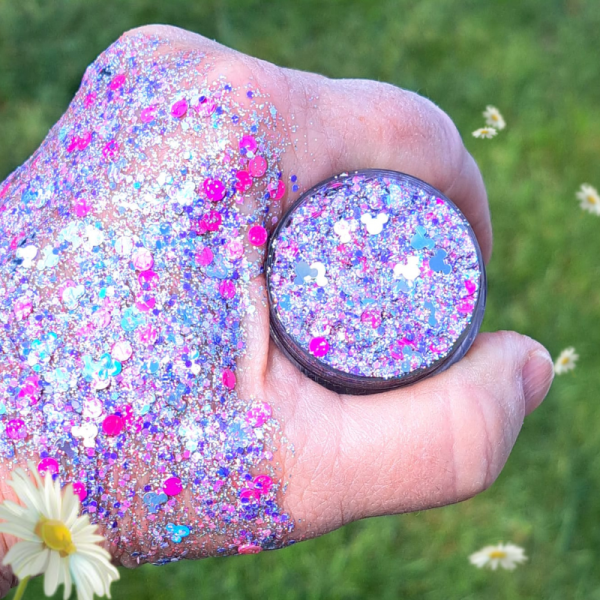 Mickey Mouse Disney Glitter Gel, Kids Pink & Silver Minnie Mouse Festival Glitter Make Up, Face And Body Painting Glitter Gel - Image 6