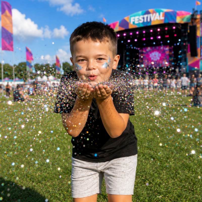 Festival Face And Body Glitter Gel Colour 10, Kids Festival Glitter, Childrens Face Painting Glitter Gel - Image 3