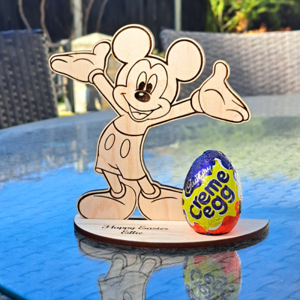 Disney Mickey Mouse Creme Egg Holders, Personalised Disney Easter Egg Holders, Mickey Mouse Kinder Egg Holder - Image 3