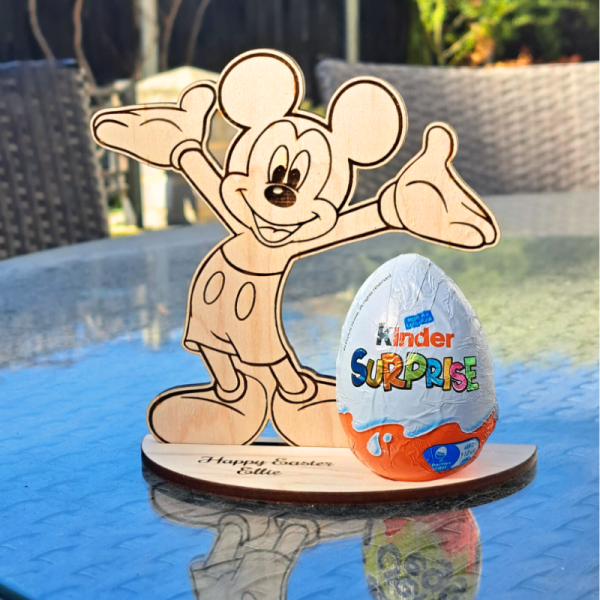 Disney Mickey Mouse Creme Egg Holders, Personalised Disney Easter Egg Holders, Mickey Mouse Kinder Egg Holder - Image 2