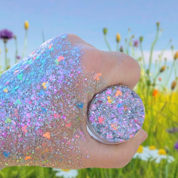 Silver Mickey Mouse Neon Glitter Gel