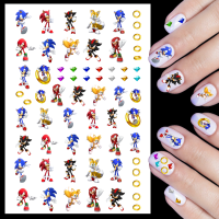 Sonic The Hedgehog Nail Art Water Decals