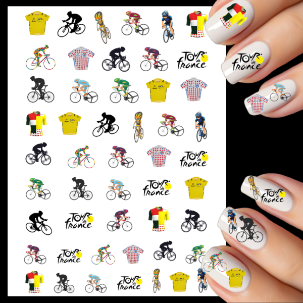 Tour De France Nail Art Water Decals