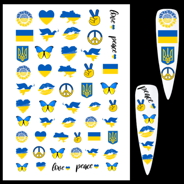 Ukraine Water Decals