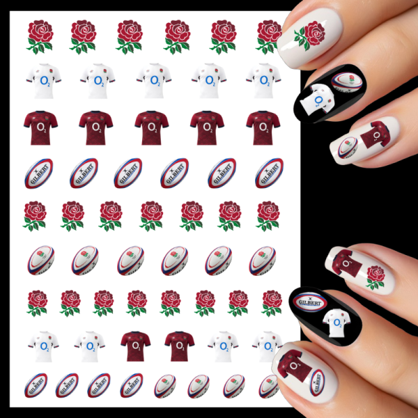 England Rugby Water Decals