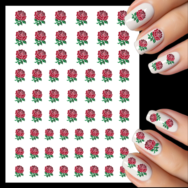 England Rugby Red Rose Water Decals
