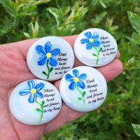 Mum & Dad Forget Me Not Pocket Hug Pebbles