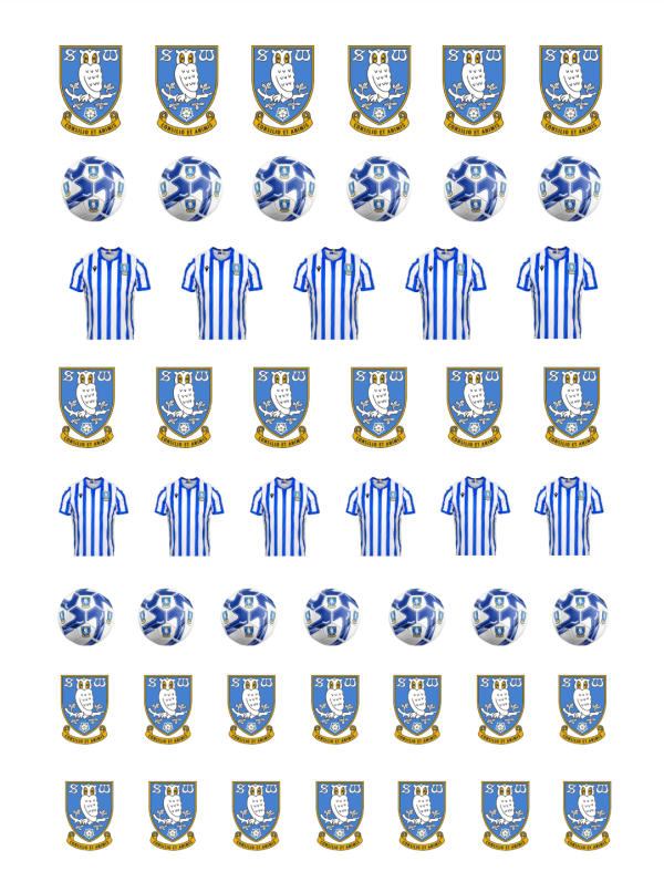 Sheffield Wednesday Water Decals