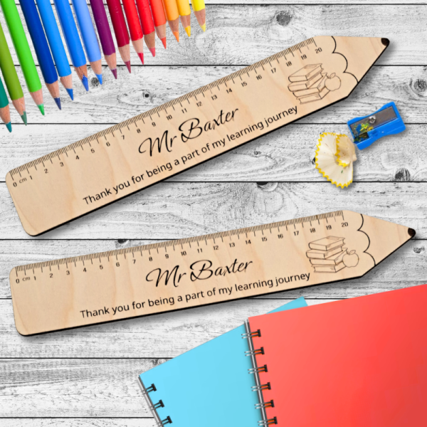 Personalised Teacher Gifts Thank You Teacher, Teacher Ruler Presents End Of Term Teacher Gifts - Image 3
