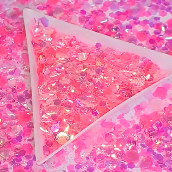 Bubble Gum Pink Glitter Mix