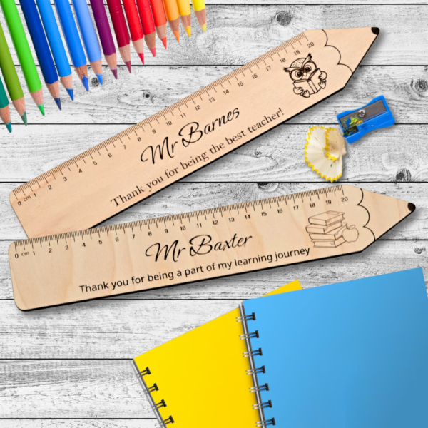Personalised Teacher Ruler gifts