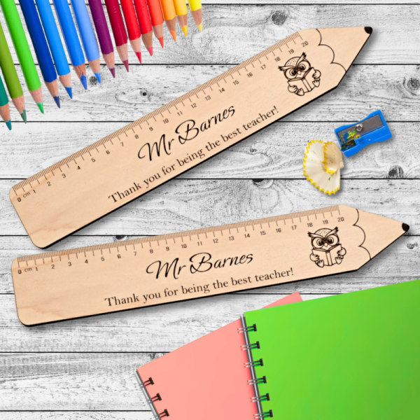 Personalised Teacher Gifts Thank You Teacher, Teacher Ruler Presents End Of Term Teacher Gifts - Image 2