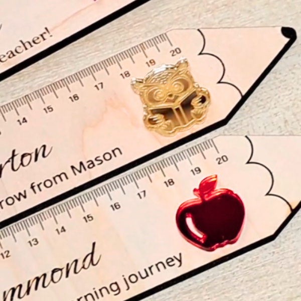 Personalised Teacher Ruler Gifts Thank You Teacher, Teacher Presents End Of Term Teacher Gifts - Image 2