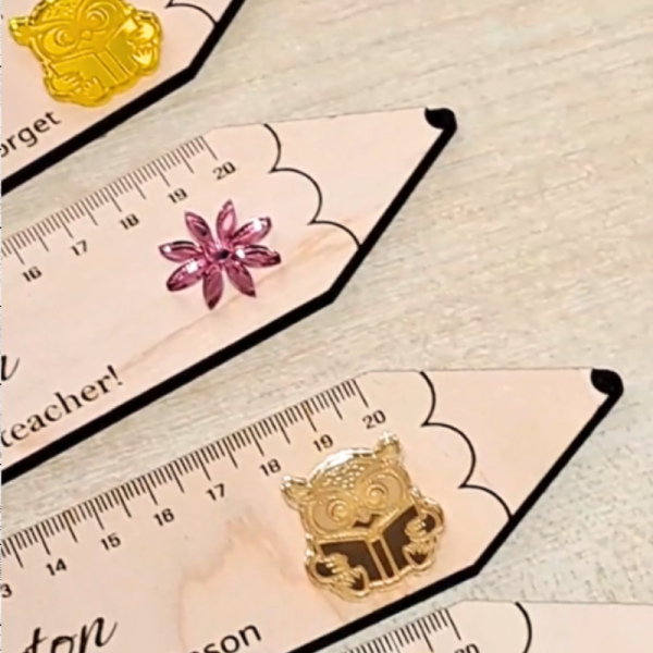 Personalised Teacher Ruler Gifts Thank You Teacher, Teacher Presents End Of Term Teacher Gifts - Image 3