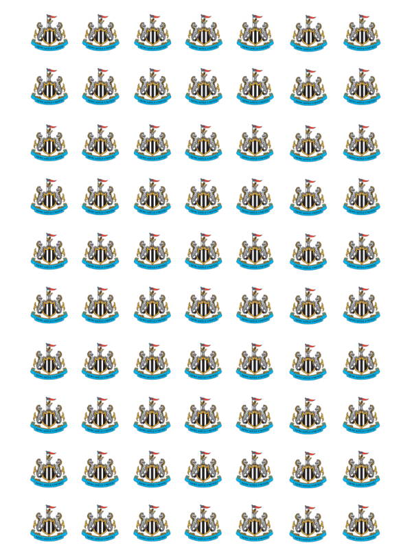 Newcastle United badge water decals small sizes