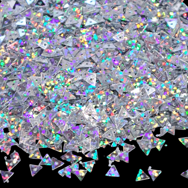 5mm Silver Holographic Sequins