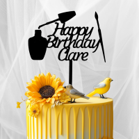 Nail Technician Birthday Cake Topper