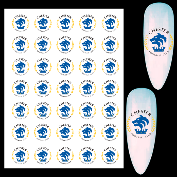 Chester Football Club Water Slide Decals, Chester Nail Art Water Decals - Image 2
