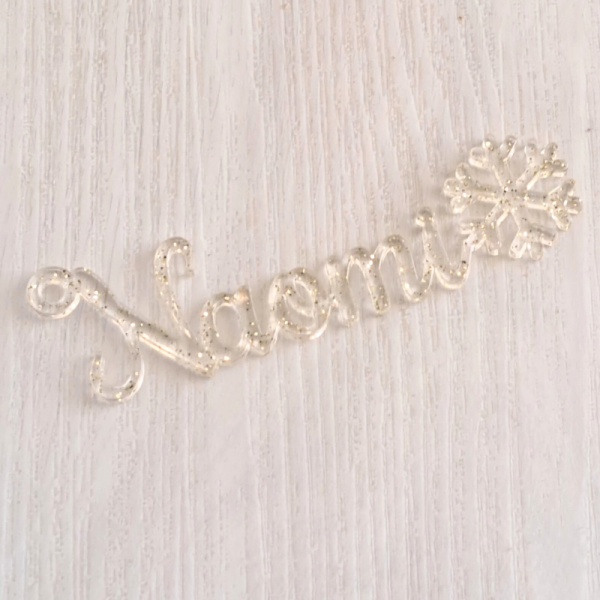 Personalised Xmas Gift Tags, Mirror Acrylic Snowflake Xmas Gift Tag Names, Personalised Christmas Present Gift Tags - Image 21