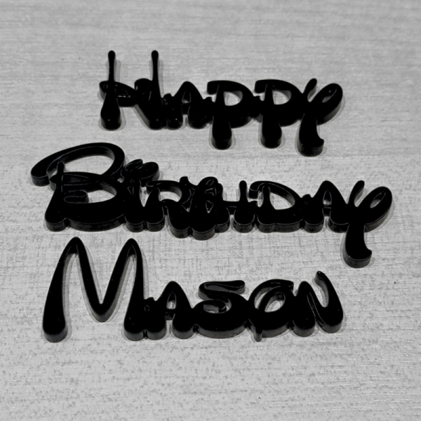 Disney Castle Birthday Cake Toppers, Personalised Disney Princess Cake Toppers, Mickey Mouse Disney Castle Cake Decorations - Image 2