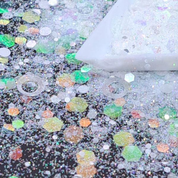 Snowdrop Christmas Glitter Mix, White Xmas Glitter Mix - Image 3
