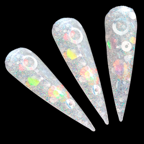 Snowdrop Christmas Glitter Mix, White Xmas Glitter Mix - Image 2